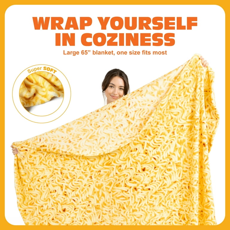 その他 RonHarman Blanket What Do You Meme? Cozy Concepts Ramen Comfort Throw Blanket, 65