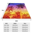 thumbnail image 3 of Fuzoiu Palm Trees at Sunset Print Ultra-Soft Micro Fleece Blanket,All Seasons Flannel Throw, Lightweight Blanket for Bed, Sofa, Couch, Movie Night, Camping, and Travel-60"x50", 3 of 7