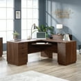thumbnail image 2 of Sauder Englewood Engineered Wood L-Shaped Desk in Spiced Mahogany, 2 of 11