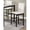 White, variant on Counter Height Table | Suitable for 4 in Dining Room | Faux Marble Top & Metal Frame | Fits Small Dining Spaces