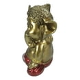 thumbnail image 2 of Vastu Hindu Elephant God Baby Ganesha Ganapati Holding Lotus Flower Figurine, 2 of 10