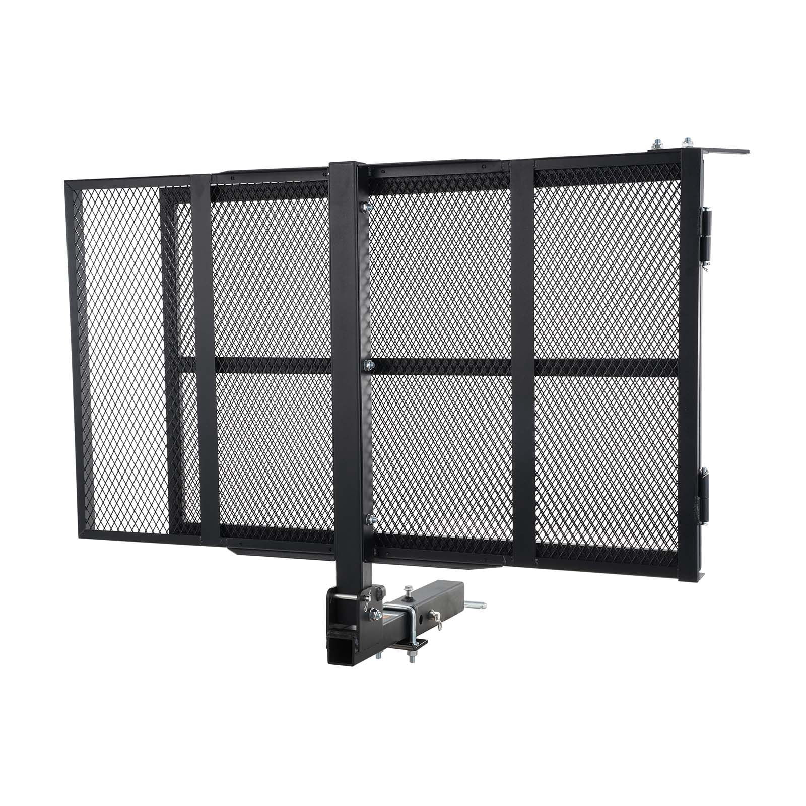 Hitch Mount Wheelchair Carrier 45.3x25.6in Platform, 2in Receiver Heavy Duty Mobility Scooter Rack, Universal for SUV Truck Van Vehicle Transport