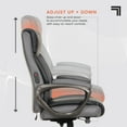 thumbnail image 5 of Sharper Image S-140 Massage and Heat Office Chair, Black/Gray, 5 of 14