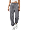 thumbnail image 3 of OVAFBAU Sweatpants Women Casual Athletic Jogger Loose No Pockets Sweatpants Bottoms, 3 of 10