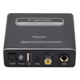 thumbnail image 4 of YQ-31 BT5.0 Digital To Analog Audio Converter Audio Adapter Decoder 96dB with MIC Input Remote Controller for Home Theater, 4 of 7