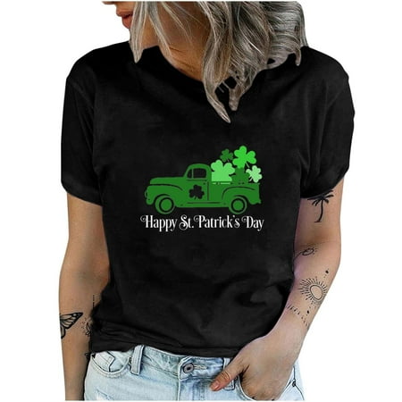 

Corset Top Long Sleeve Workout Tops for Women Fashion Women s Crew Neck Short Sleeve Print Casual T- Shirt Blouse Tops Valentines Shirts for Women White Shirts for Women on Sales Black M
