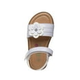 thumbnail image 5 of Petalia Hook And Loop Toddler Girl'S Flower Open Toe Strap Sandals, White, 8, 5 of 5
