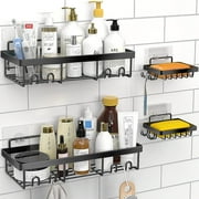 Masadi 2 Pack Shower Caddy with 2 Soap Holder,Stainless Steel Bathroom Accessories