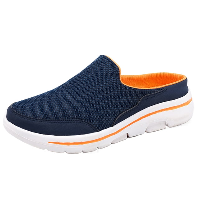 Zapatos Sin Cordones para Mulas Deporte Hombre Malla Ligera Espalda Abierta