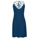 thumbnail image 4 of Vestido de tirantes liso para mujer 2025: sin mangas, cordones en la espalda, informal/playa, poliéster, adecuado para verano/primavera, varias tallas., 4 of 7