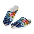 thumbnail image 2 of Lsque Floral Truck Welcome Pattern Womens Comfort Cotton on Scuff With Memory Foam and Anti-skid Sole Slipper-35/36, 2 of 7