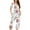 White, variant on SwiftWear Pajamas for Women Set 2 Piece Women's Stylish Loungewear Loose Fit Button-Up Blouse, Capri Pants with Side Pockets - Cozy Sleepwear for Summer