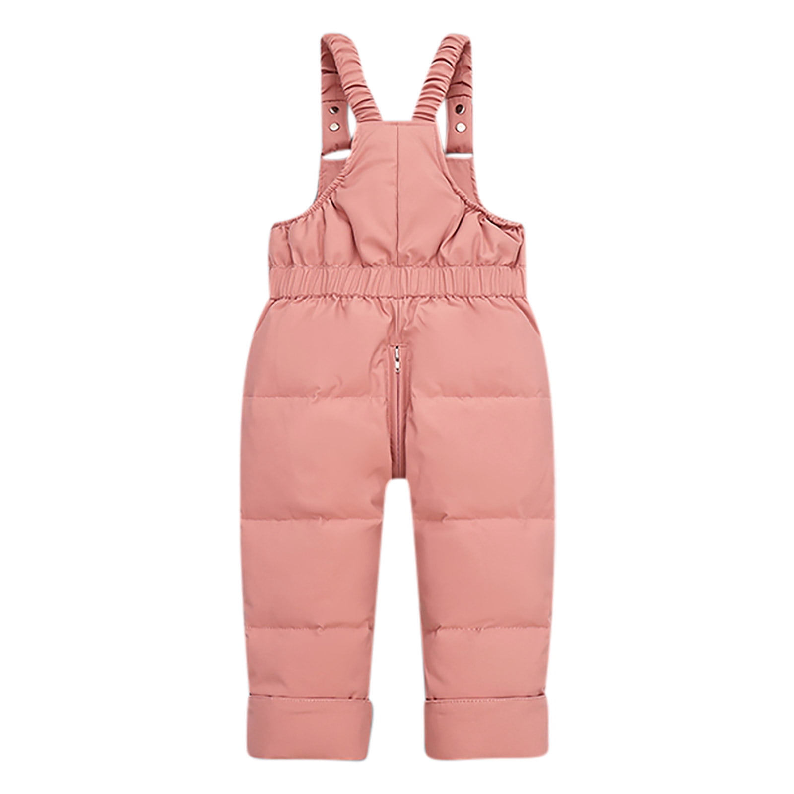Jinhomg Unisex Baby Winter Snowsuit 2 Piece Toddler Warm Suits 2025 Trendy Windproof Faux Fur Trim Hooded Puffer Coat with Snow Bib Pants Sets Fall Saving Watermelon Red 12 Months