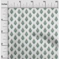 thumbnail image 1 of oneOone Silk Tabby White Fabric Leaves & Floral Block Craft Projects Decor Fabric Printed By The Yard 42 Inch Wide, 1 of 4