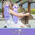 thumbnail image 2 of My Hair Popz Purple Hair Extensions for Kids with Bow, Unicorn Hair, 2 of 6