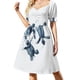 thumbnail image 1 of Vestido de manga corta con tortugas marinas azules índigo vestidos vintage para mujer vestidos de verano 2025 con mangas largas, 1 of 7