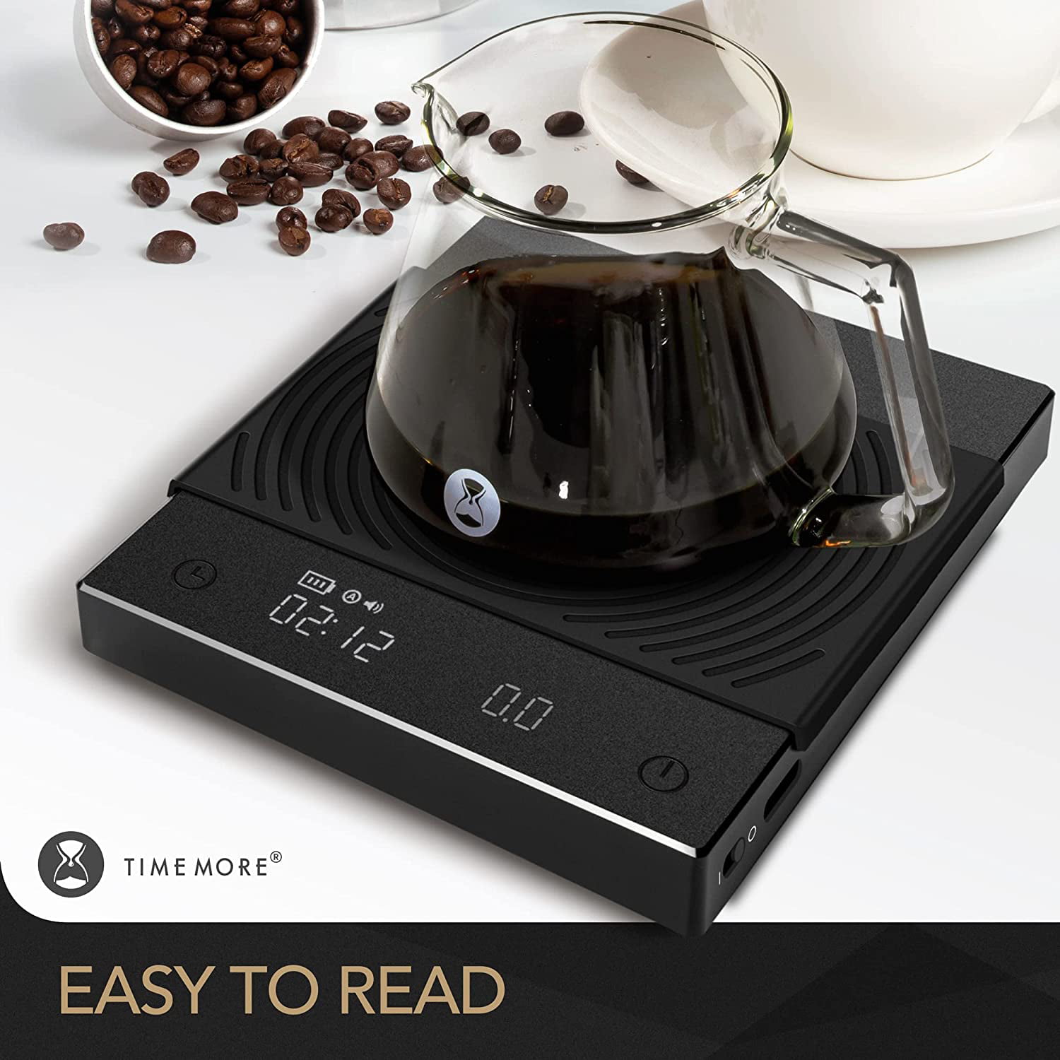  TIMEMORE Black Mirror Basic Plus Coffee Scale with Timer  Digital Auto-Timing Barista Pour-Over Drip V60 Hand Brewed Coffee Espresso  Maker : Home & Kitchen