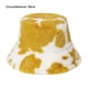 thumbnail image 5 of Sombreros De Cubo De Felpa Con Estampado De Vaca Para Otoño E Invierno, Sombrero Cálido Para Exteriores Con Cuerda Ajustable, Sombrero De Pescador Unisex Para Lavabo seitruly AP006287-01, 5 of 5
