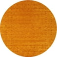 thumbnail image 1 of Ahgly Company Machine Washable Indoor Round Contemporary Orange Red Area Rugs, 9' Round, 1 of 7