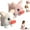 2pcs-a, variant on Electric Pig Plush Realistic Toy, Interactive Walking Pig with Wagging Tail and Oinking Sounds, Electronic Plush Piggy Toy for Kids and Collectors