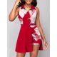 thumbnail image 3 of Conjuntos de trajes 2023 Nuevos monos con diseño de botones y solapa sin mangas estampados de una sola pieza de moda casual para mujeres elegantes femeninas, 3 of 5