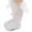 White, variant on Baby Girls Knee High Socks Lace Bow Tube Ruffled Knit Cotton Long Stockings for Infants Toddlers Girls, 0-3Y