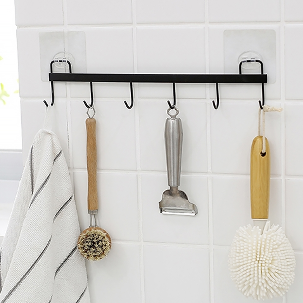 ROBOTGXG Kitchen Utensil Rail with Hooks 12.8 inch Kitchen Rail