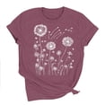 thumbnail image 7 of Bgstyu Summer Graphic shirts for Women Cute Boho Flowers Tshirt Casual Short Sleeve Crew Neck Tee Tops, 7 of 7