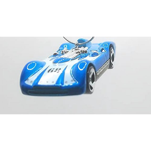 Christmas Ornament for Turbolence Vukovich Streamliner Race Car Blue