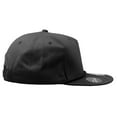 thumbnail image 4 of Decky 1041 5 Panel High Profile Structured Cotton Blend Snapback-Black, 4 of 4