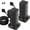 Black (2 Pack), variant on Aioneus Power Strip Tower Surge Protector with 12 Outlets & 4 USB Ports, 6ft Cord, White