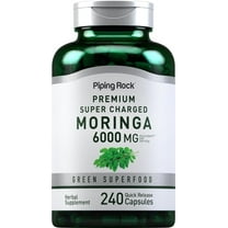 Moringa Oleifera 6000mg | 240 Capsules for Men and Women | by Piping Rock