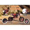 thumbnail image 3 of Dapmiu 49CC 2-Stroke Youth Dirt Bike&nbsp;- Front Inverted Fork & Rear Monoshock, Throttle Limiter & 15" Tires for Safety, Red, 3 of 8