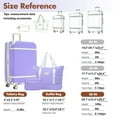 thumbnail image 2 of Oufan Hardshell Luggage Sets 3 Pieces with TSA Lock, Lightweight Luggage Travel Set with Spinner, 28IN+Handbag+Cosmetic Case, Purple, 2 of 8