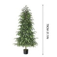 thumbnail image 2 of Artificial Norfolk Pine Tree, 3FT Christmas Tree Potted for Indoor Outdoor Home Front Porch Christmas Decor(35Inch-Big Leaf), 2 of 6