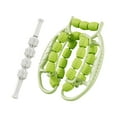 thumbnail image 3 of Masajeador de piernas con rodillos musculares, 23 ruedas, pinzas circulares para piernas, varilla de masaje para manos, cuello y hombros, ideal para Verde, 3 of 8