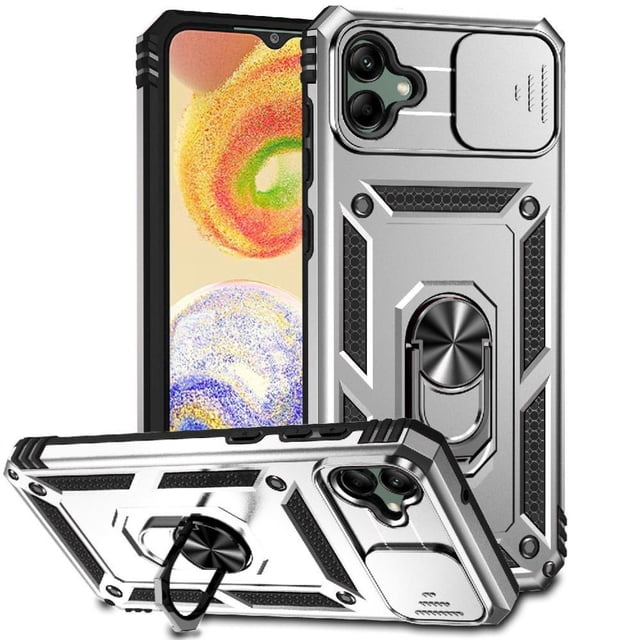Estuche GANGXUN para Samsung Galaxy A04, soporte giratorio 360°, estilo mecánico y magnético
