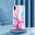 thumbnail image 2 of Dteck Compatible for iPhone X/iPhone XS Phone Case,Lightweight IMD Marble Pattern Soft TPU Silicone Shockproof Slim Protective Cover,Pink Marble, 2 of 5
