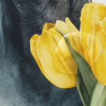thumbnail image 4 of Dachshund with Yellow Tulips Watercolor Shower Curtains with 12 Hooks Waterproof Bathroom Decor 66" x 72", 4 of 6