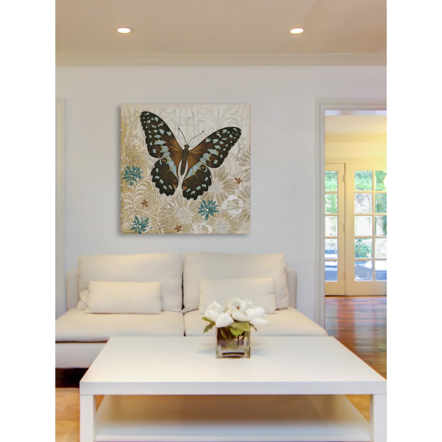 Marmont Hill "Brown Butterfly" Painting Print on Canvas
