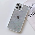 thumbnail image 6 of Cute Slim Compatible with iPhone 12 Pro Max Case, Elegant Clear Sparkle Bling Glitter Stars Design for Women Girls Teens Soft TPU Anti-Scratch Protective Durable Cases Cover(White), 6 of 6