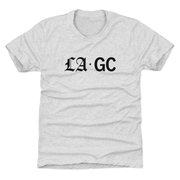 Youth 500 Level Gray Los Angeles Golf Club LAGC Wordmark T-Shirt