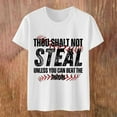 thumbnail image 4 of T-Shirt à Manches Courtes pour Femmes Soldes T-Shirt en Chiffon pour Femmes Tu Ne Voleras Pas à Moins Que Tu Puisses Battre le Lancer T-Shirt à Manches Courtes Col Rond Imprimé Baseball Amour pour Femmes, 4 of 5