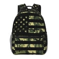 thumbnail image 1 of Easygdp American Flag Camo Mochila Ergonómica Versátil para Laptop - Múltiples Bolsillos, Correas Ajustables, Unisex para Escuela, Viajes y Actividades al Aire Libre-One Size, 1 of 5