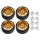 thumbnail image 1 of Camión WPL D12 RC oso de fresa 4 Neumáticos duros de cubo de metal 63 mm con adaptadores, 1 of 10