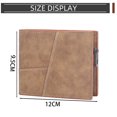 thumbnail image 2 of Cartera corta para hombre, con cremallera, para negocios, con clip para billetes y monedas, 2 of 5