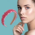 thumbnail image 2 of Accesorios Únicos 1 Pc Exquisita Diadema Floral Fresca Rojo Rosa, 2 of 6
