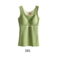 thumbnail image 2 of Minnieouse Ropa interior térmica de invierno para mujer, Top de alta elasticidad para mantener el calor, chaleco básico adelgazante informal, accesorio de Camisetas sin mangas Verde 3XL Minnieouse  AP013374-16, 2 of 6