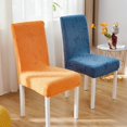 thumbnail image 3 of Housse de Chaise Haute Élasticité Améliorée Transfrontalière en Gros avec Dossier Intégré - Design Gaufré Épaissi, Détachable et Lavable, Ajustement Universel Toutes Saisons pour Dossier de Chaise Hauteur 45-55 cm et Siège, 3 of 6