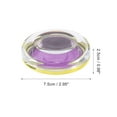 thumbnail image 2 of Unique Bargains 1 Set Durable Round Eyelash Storage Case Purple Acrylic, 2 of 6